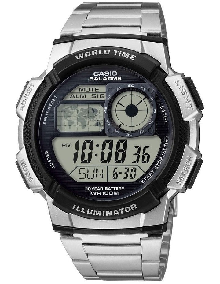 Ae1000Wd-1A Watch in Silver