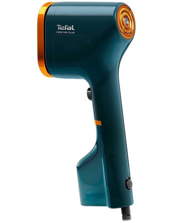 Pure Pop Handheld Garment Steamer in Teal/Gold DT2050