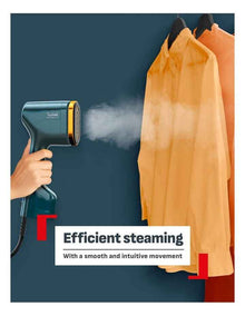 Pure Pop Handheld Garment Steamer in Teal/Gold DT2050