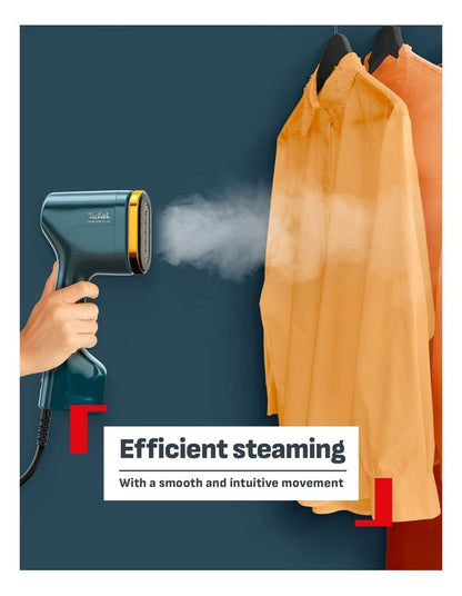 Pure Pop Handheld Garment Steamer in Teal/Gold DT2050