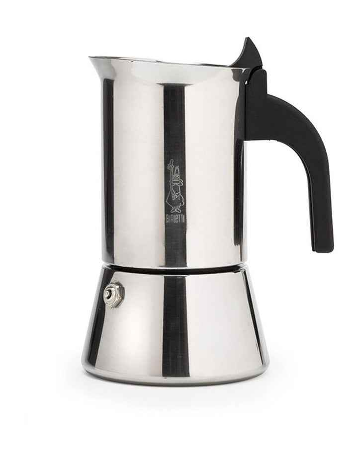 Venus Stainless Steel Induction 4 Cup Coffee Pot in Silver