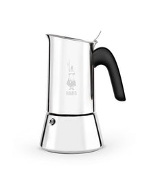 Venus Stainless Steel Induction 6 Cup Coffee Pot in Silver