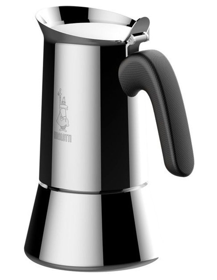 Venus Stainless Steel Induction 6 Cup Coffee Pot in Silver