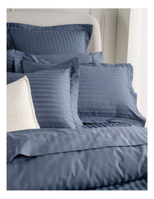 Hotel Collection 500TC Cotton Jacquard Quilt Cover Set in Ink