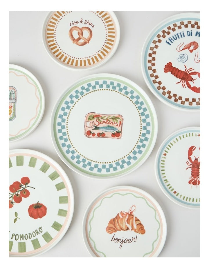 Foodie Sardines Dinner Plate
