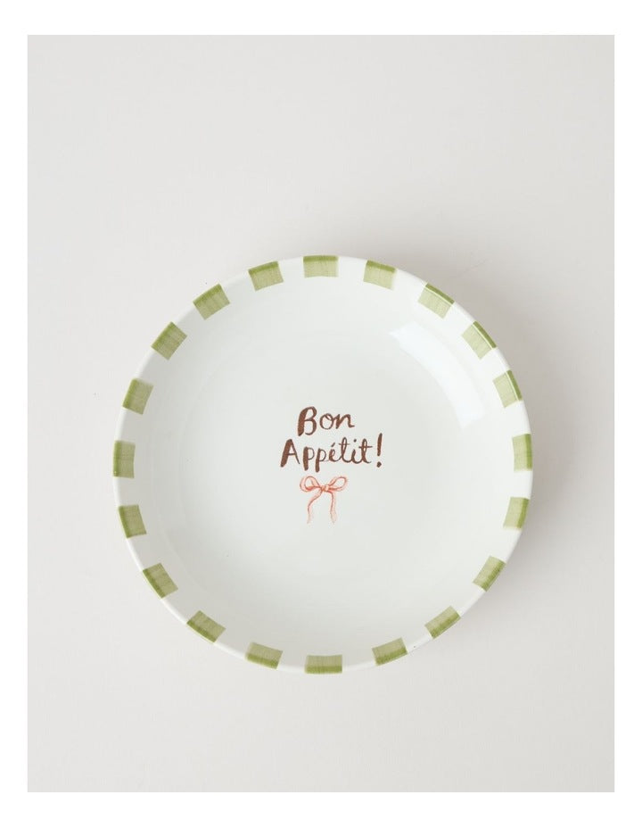 Foodie Pasta Bowl in Bon Appetit Print