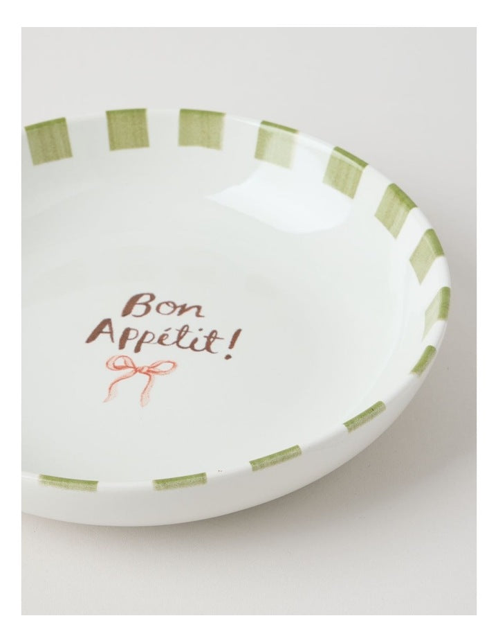 Foodie Pasta Bowl in Bon Appetit Print