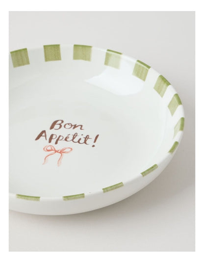 Foodie Pasta Bowl in Bon Appetit Print