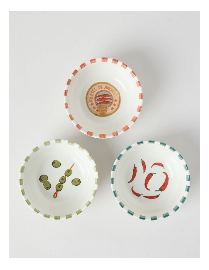 Foodie Tapas Bowl Set of 3