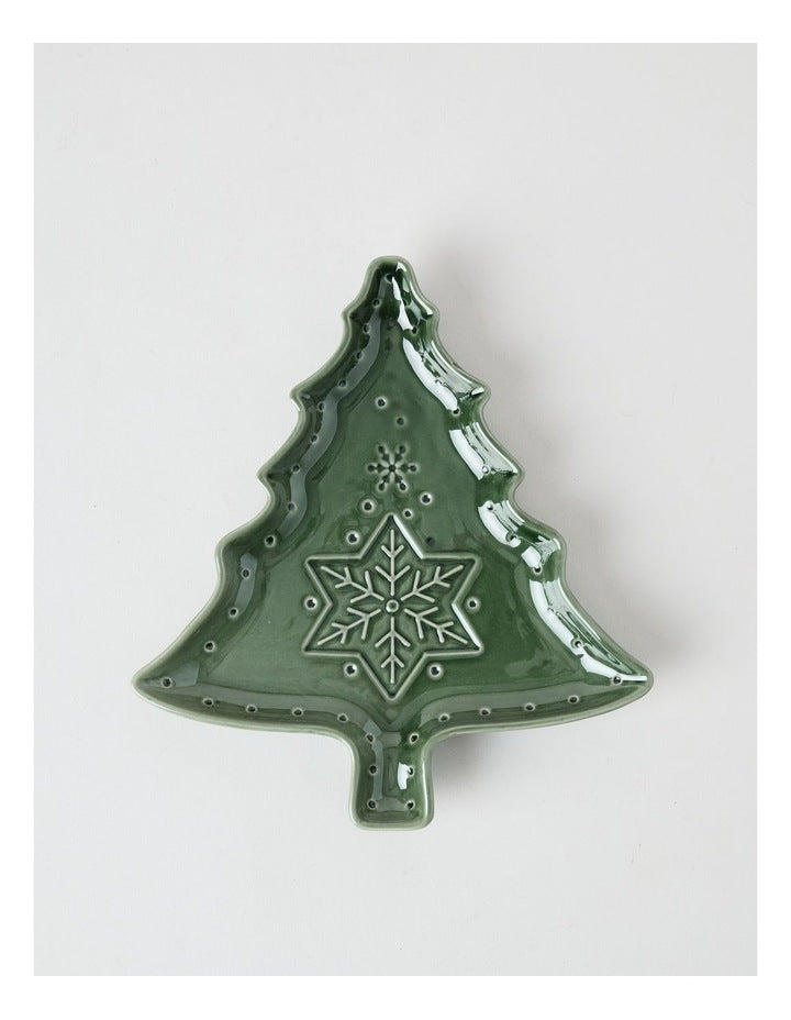 Heirloom Woodland Tree Plate 23cm in Green