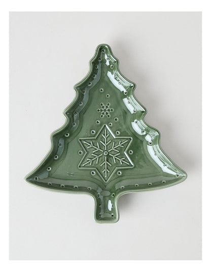 Heirloom Woodland Tree Plate 28cm in Green