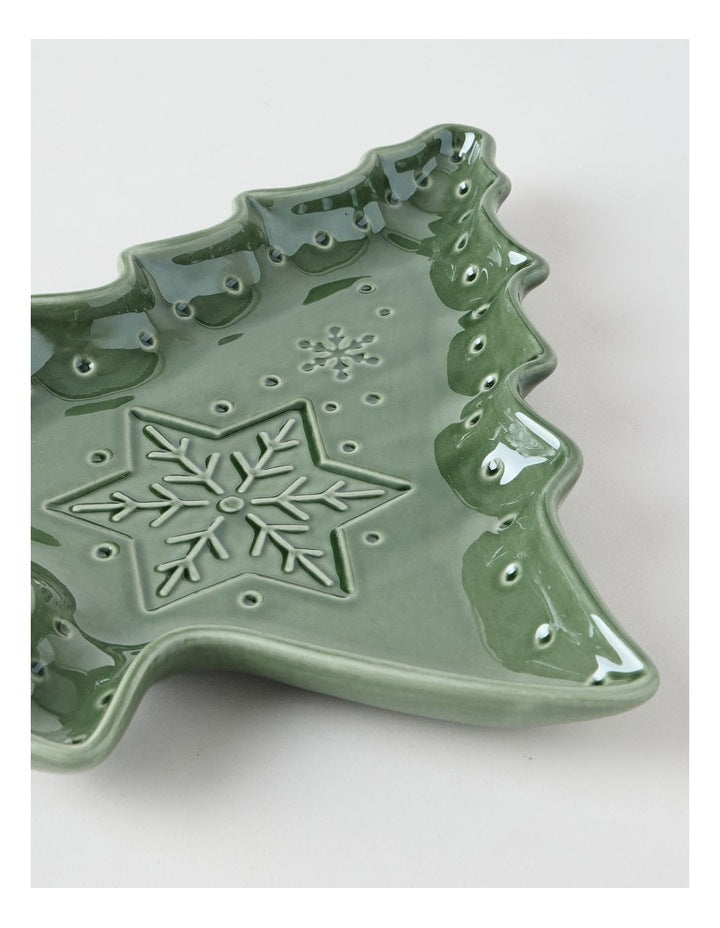 Heirloom Woodland Tree Plate 28cm in Green