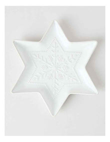 Heirloom Woodland Star Plate 27.5cm in Cream
