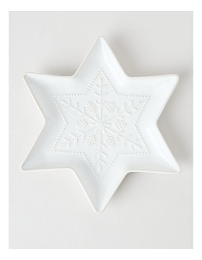 Heirloom Woodland Star Plate 27.5cm in Cream