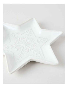 Heirloom Woodland Star Plate 27.5cm in Cream
