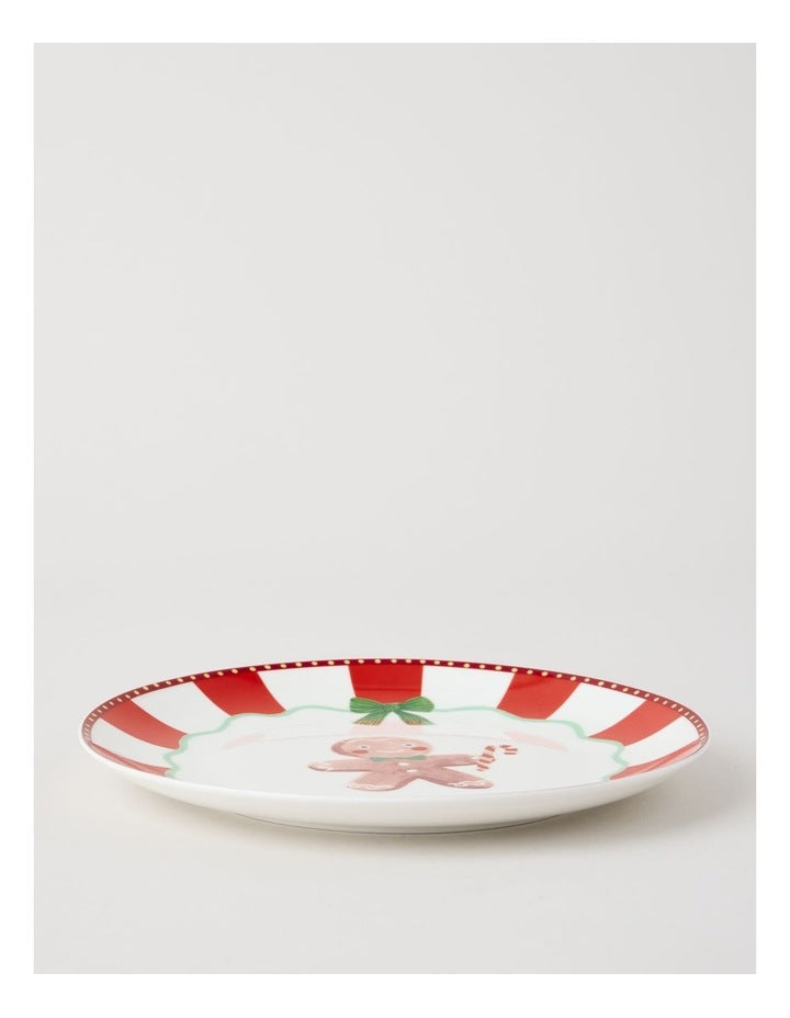Festive Treats Side Plate in Gingerbread