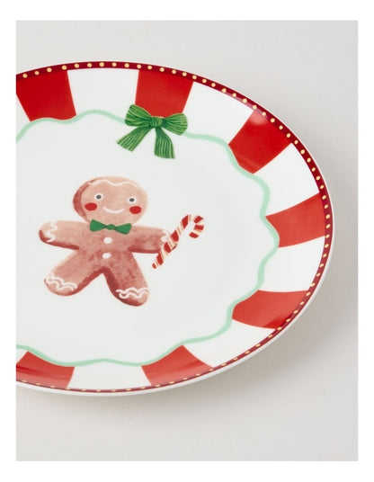 Festive Treats Side Plate in Gingerbread