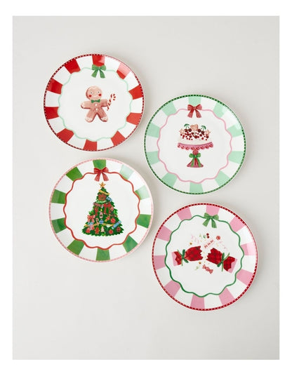 Festive Treats Side Plate in Bon Bon