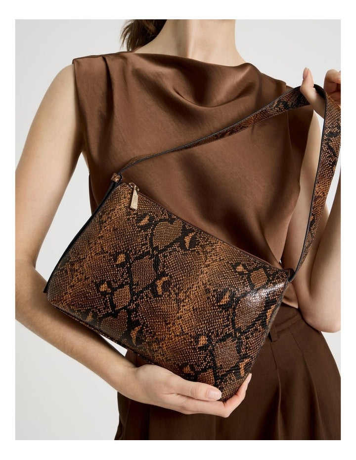 Sofia Shoulder Bag in Brown