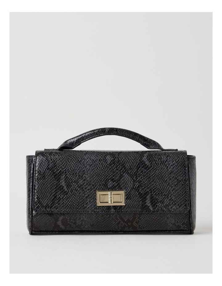 Ava Satchel Bag in Black