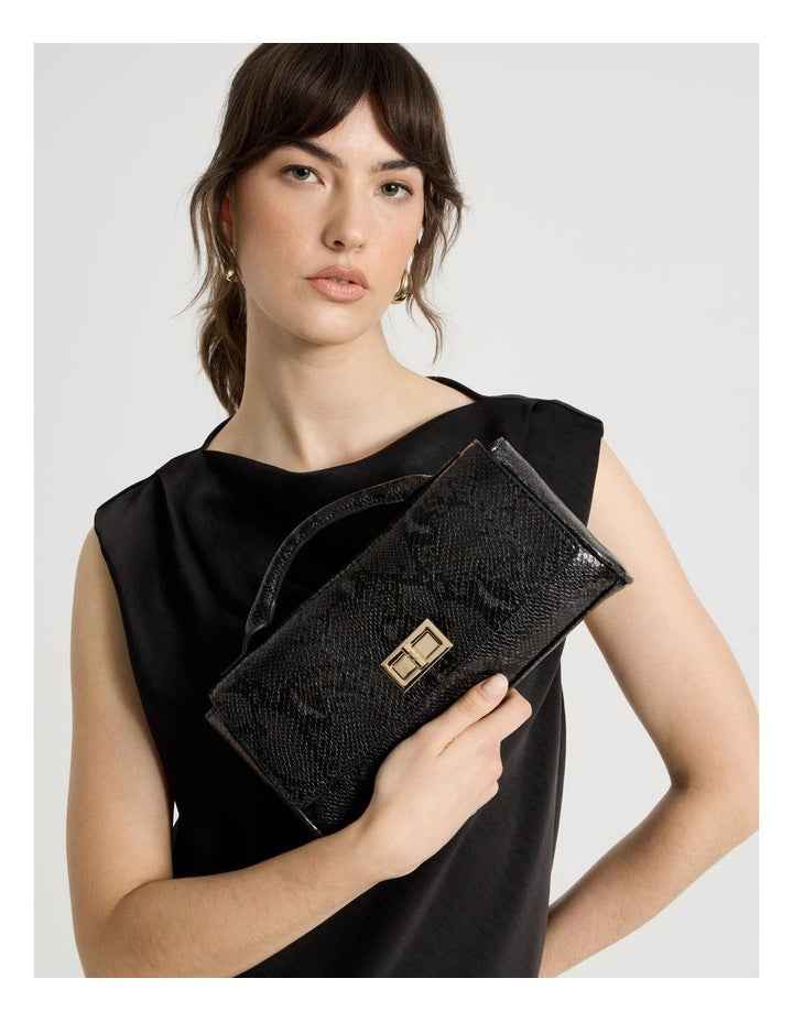 Ava Satchel Bag in Black