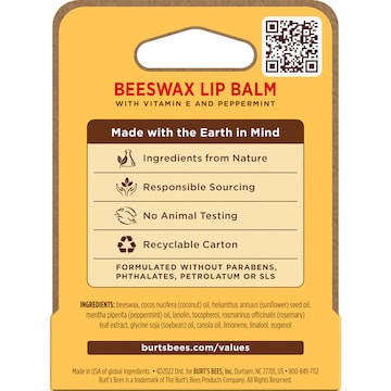 Burt's Bees Beeswax Lip Balm 4.25g
