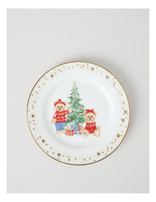 2026 Charity Bear Dessert Plate in Multi: 20.5cm