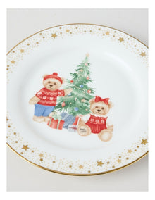 2026 Charity Bear Dessert Plate in Multi: 20.5cm