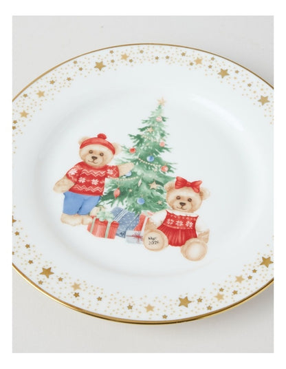 2026 Charity Bear Dessert Plate in Multi: 20.5cm