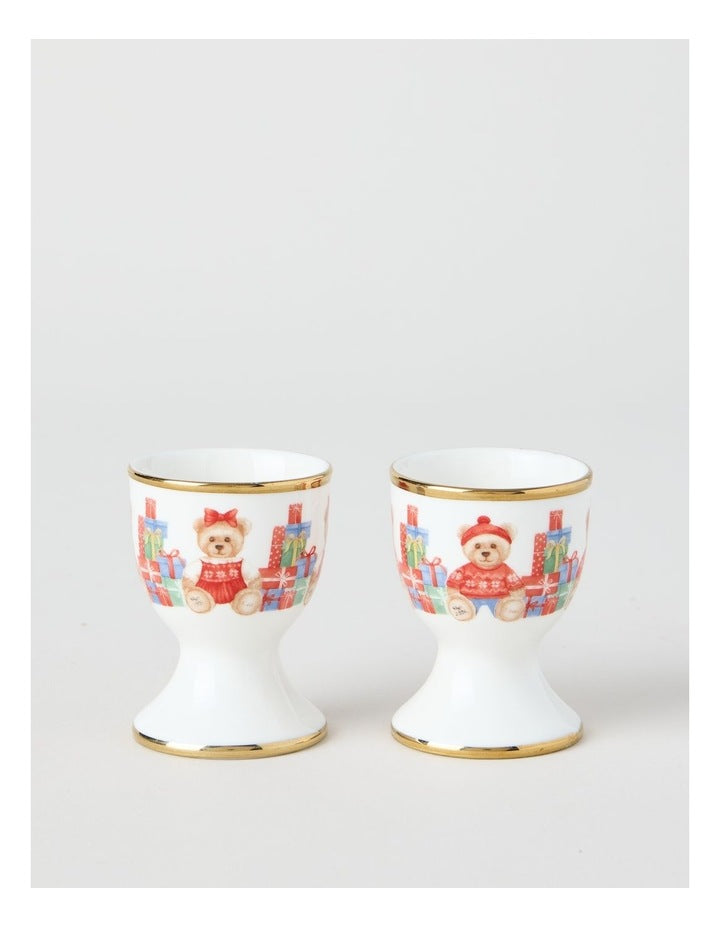 2026 Charity Bear Egg Cup Set of 2 in Multi