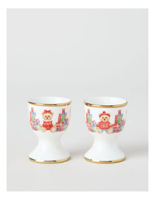 2026 Charity Bear Egg Cup Set of 2 in Multi
