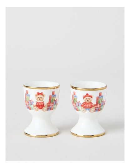 2026 Charity Bear Egg Cup Set of 2 in Multi