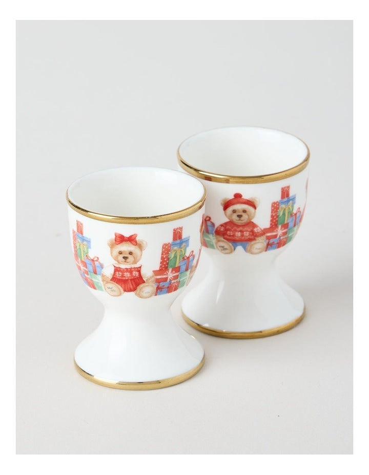 2026 Charity Bear Egg Cup Set of 2 in Multi