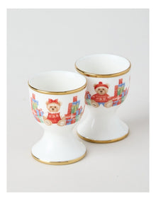 2026 Charity Bear Egg Cup Set of 2 in Multi