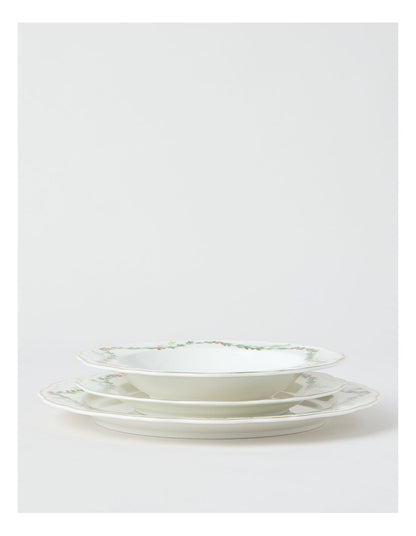 Heirloom Christmas Holly Berry 12pc Dinner Set