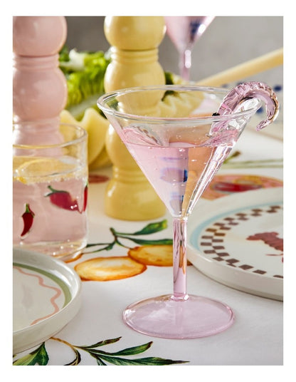 Martini Prawn Glass Set of 2 220ml in Pink