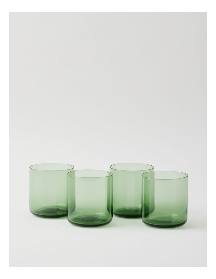 Hinterland Tumbler Set of 4 390ml in Green