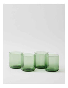 Hinterland Tumbler Set of 4 390ml in Green