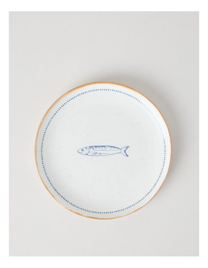 Pisces Side Plate in White