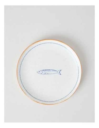 Pisces Side Plate in White