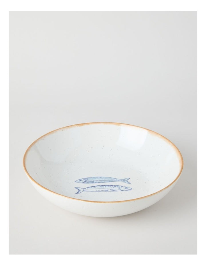 Pisces Serve Bowl in White