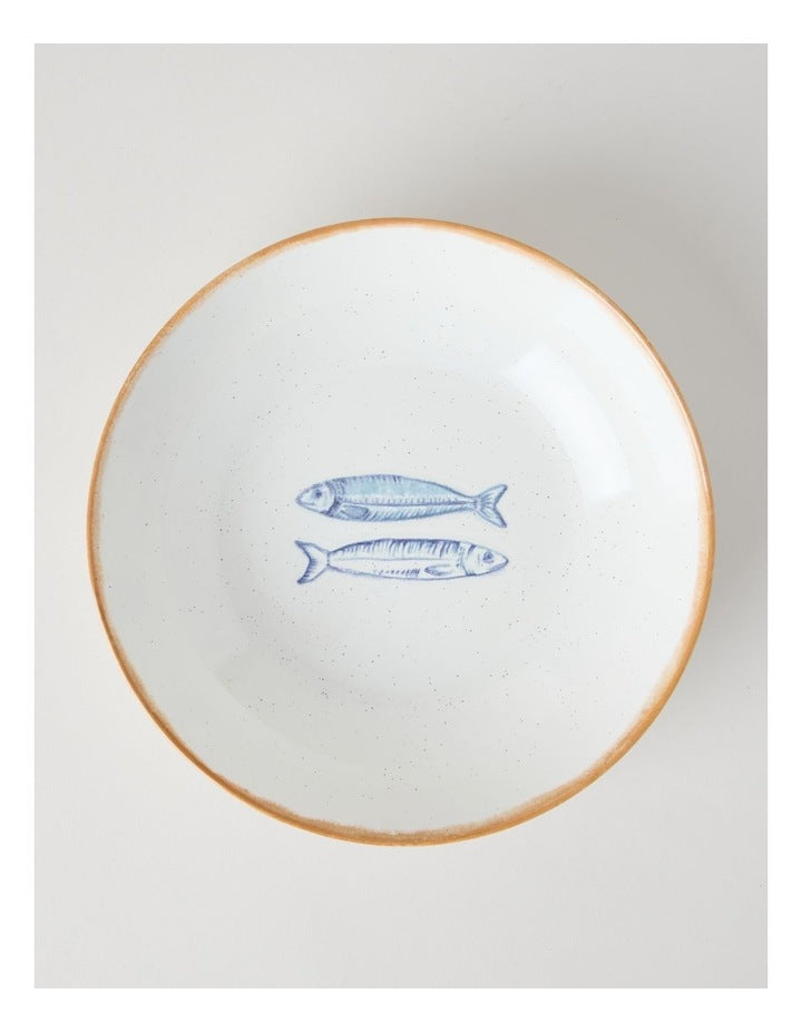 Pisces Serve Bowl in White