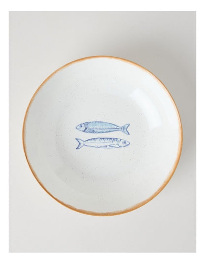Pisces Serve Bowl in White