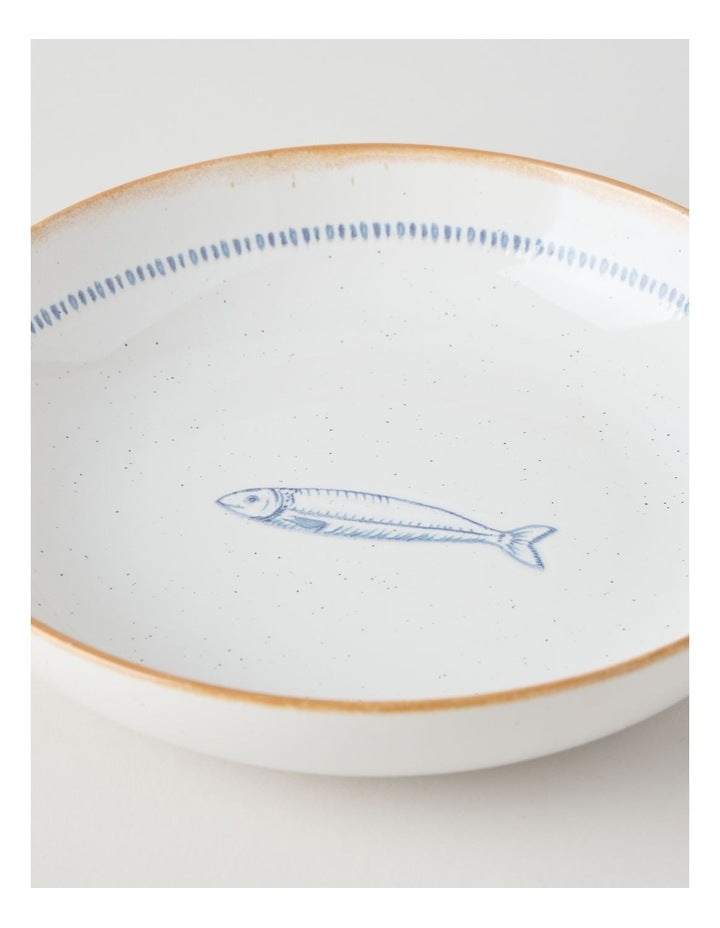 Pisces Pasta Bowl in White