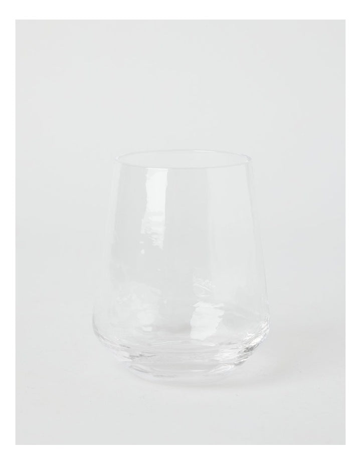 Hammered Tumbler Set of 4 400ml in Clear