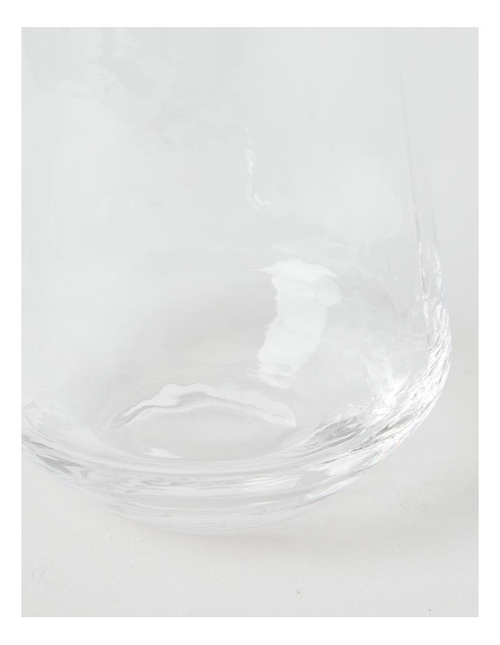 Hammered Tumbler Set of 4 400ml in Clear