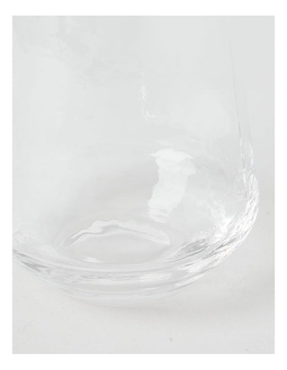 Hammered Tumbler Set of 4 400ml in Clear