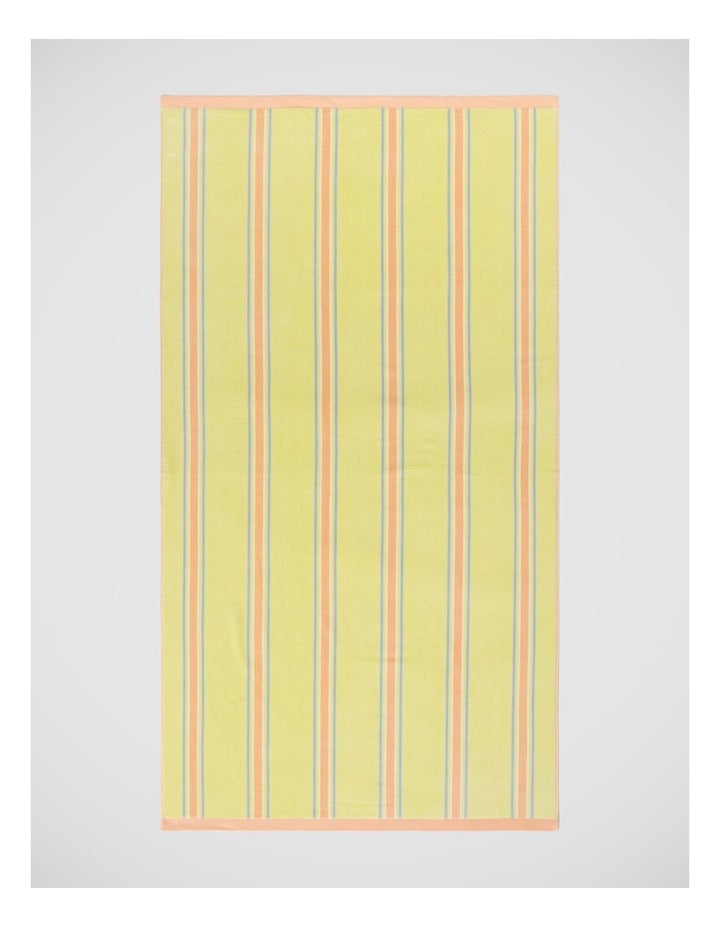 Arlo Stripe Beach Towel in Yellow