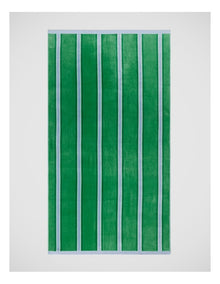Arlo Stripe Beach Towel in Green