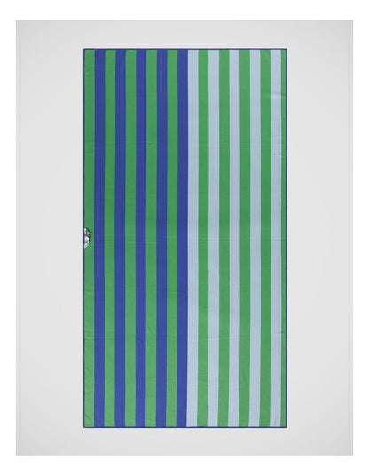 Geo Stripe Sand Free Beach Towel in Blue